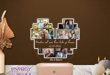 Lampă LED personalizată pentru familie – dar special care unește generațiile