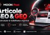 MOON Post: articole SEO și GEO, cu publicare pe blog și social media